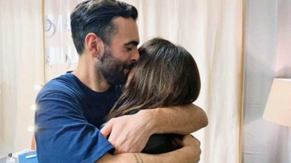 Marco Mengoni con la mamma Nadia Ferrari (foto d'archivio)