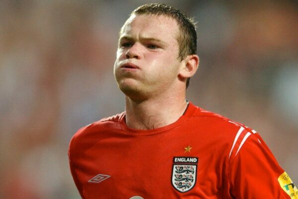 epa000217194 England's Wayne Rooney is seen during the Group B match of England against Croatia as part of the European Soccer Championship at the Stadium of Light in Lisbon, Portugal, Monday 21 June 2004. England defeated Croatia 4-2 with two goals by Rooney and advanced to the quarterfinals of the Euro2004, which will end on July 04. Rooney was announced Man of the match and leads the tournament's top scorers with four goals.  EPA/LAURENT GILLIERON +++ NO MOBILE APPLICATIONS +++