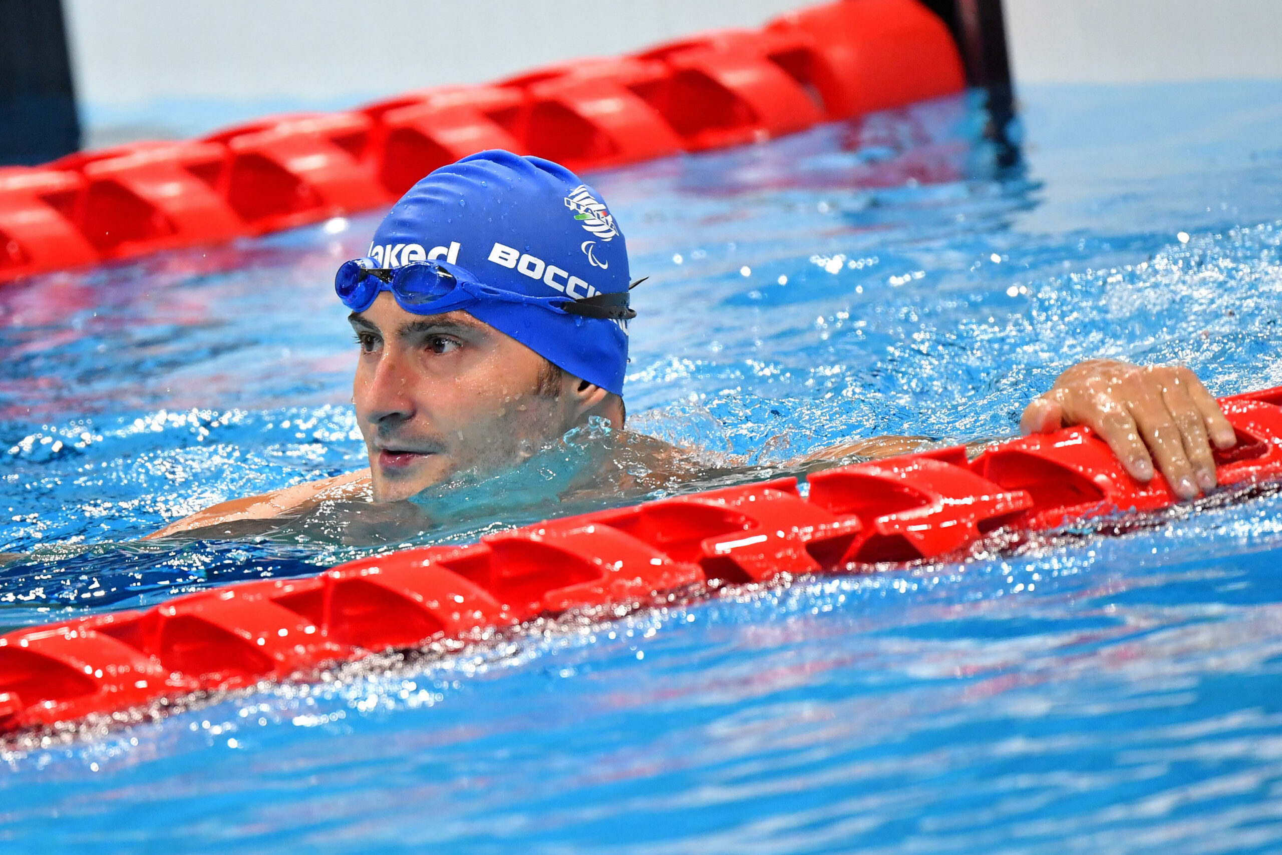 Francesco Bocciardo ha vinto l'oro nei 200 stile libero di nuoto (categoria S5). aTokyo (JPN) 25 agosto 2021.
ANSA/Simone Ferraro / Bizzi Team / Cip