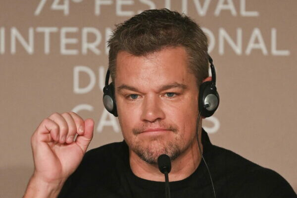 epa09334023 Matt Damon attends the press conference for 'Stillwater' during the 74th annual Cannes Film Festival, in Cannes, France, 09 July 2021. The movie is presented Out of Competition of the festival which runs from 06 to 17 July.  EPA/Kate Green / POOL *** Local Caption *** CANNES, FRANCE - JULY 09: Matt Damon attends the "Stillwater" press conference during the 74th annual Cannes Film Festival on July 09, 2021 in Cannes, France. (Photo by Kate Green/Getty Images)
