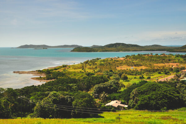Thursday Island from Green hill fort in the Torres Strait, Australia