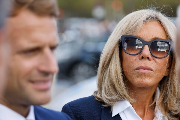 Brigitte Macron, moglie del presidente francese Emmanuel Macron