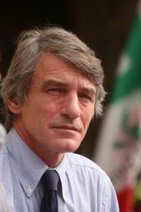 Il l presidente dell'Europarlamento scomparso, David Sassoli