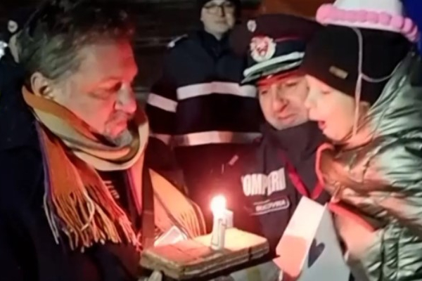 Il compleanno di Arina nel campo profughi in Romania