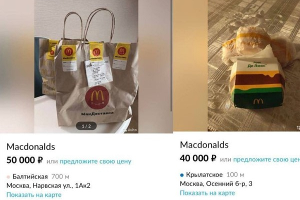 In Russia panini del McDonald's venduti online dopo l'annuncio della chiusura degli 859 punti vendita nel Paese in guerra con l'Ucraina