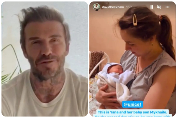 David Beckham cede il suo account Instagram alla dottoressa che salva le donne incinte di Kharkiv