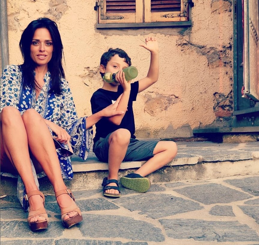 Gaia Nanni versione mamma in una foto tratta dal suo profilo Instagram