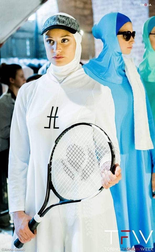 A sportswear from the collection designed for Muslim women by