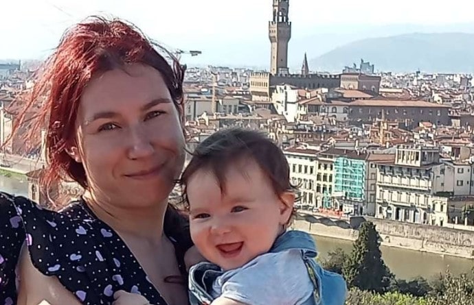 Mamma Jennifer e la sua bimba di 11 mesi non trovano casa a Firenze (Foto gentilmente concessa dalla madre)