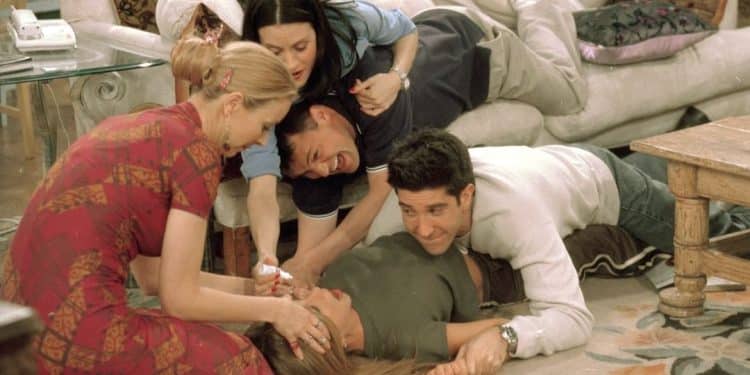 Una scena della popolare sit-com "Friends"