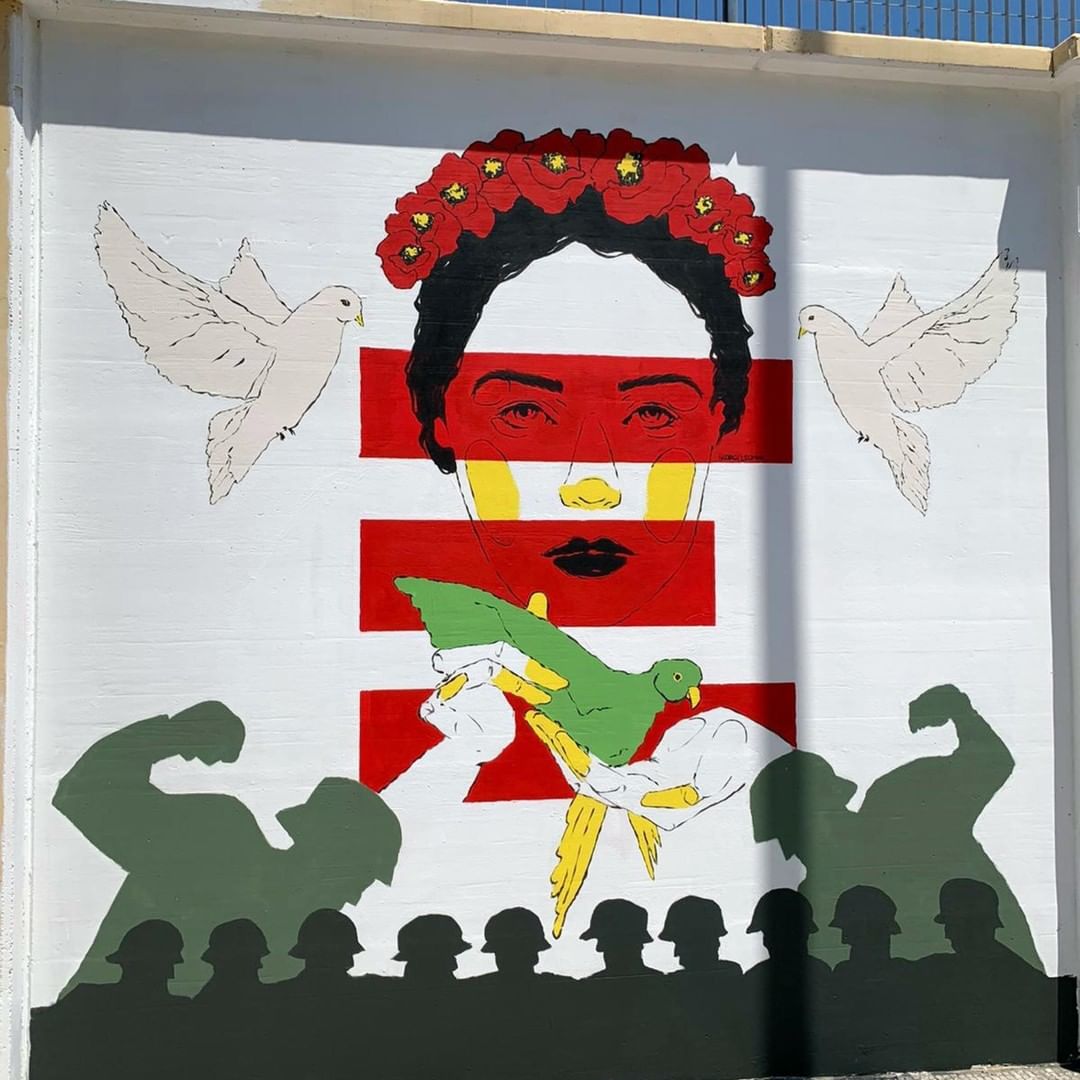 Il murales dedicato a Gino Strada realizzato da Nadia Gelsomina