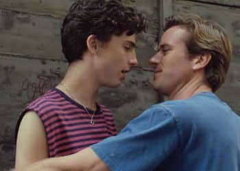 Timothée Chalamet e Armie Hammer in "Chiamami col tuo nome"