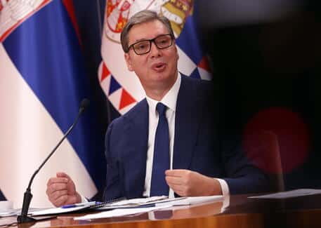 Il presidente serbo Aleksandar Vucic