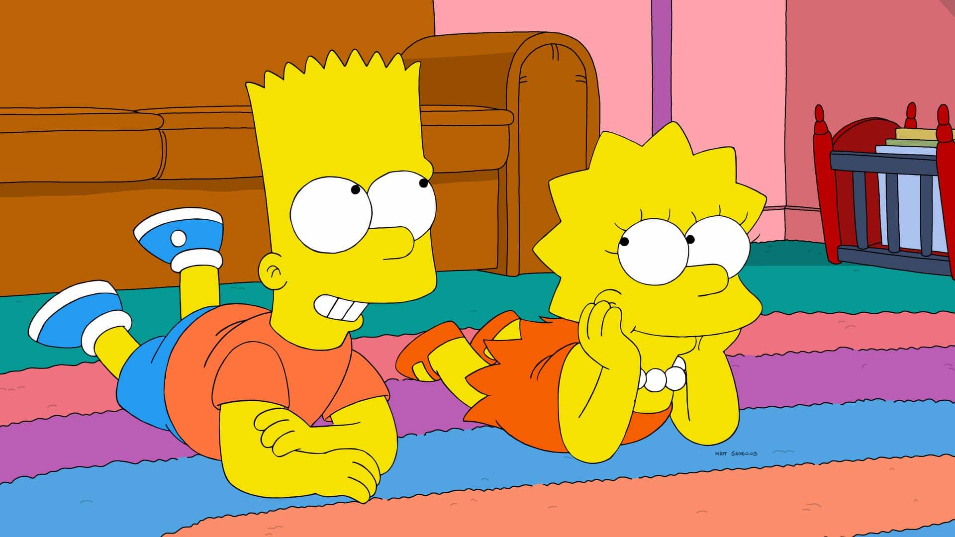 Bart e Lisa Simpson (Facebook)