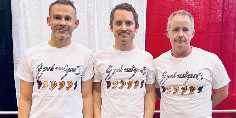 Dominic Monaghan, Elijah Wood e Billy Boyd promuovono le t-shirts antirazzismo ispirate alla saga "Il Signore degli Anelli"