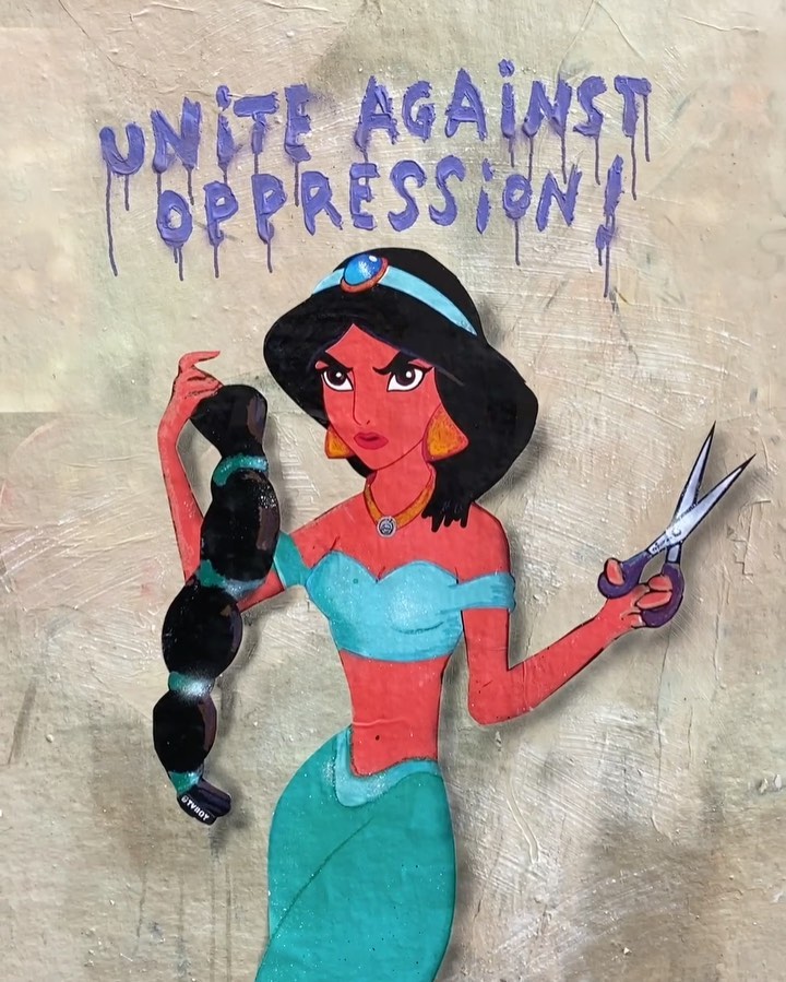 Jasmine di Aladdin si taglia i capelli a supporto delle donne iraniane e contro l’oppressione (Instagram)