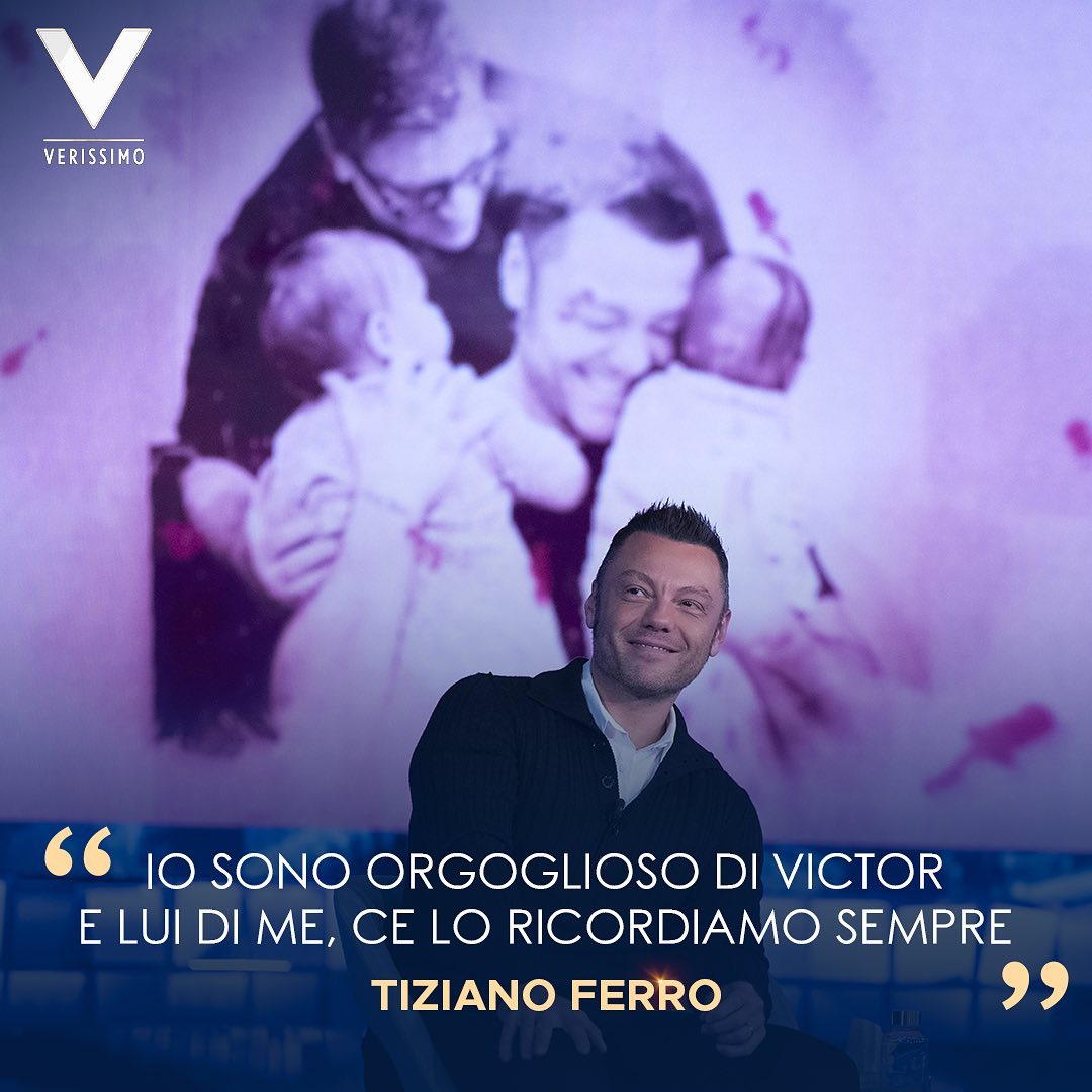 Tiziano Ferro a "Verissimo" (Instagram)