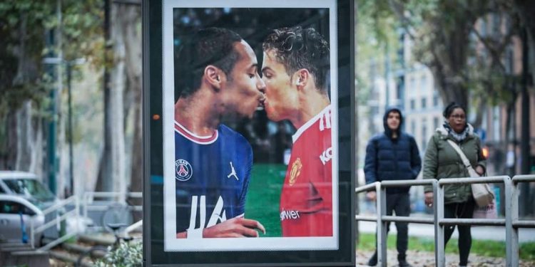 Mbappé-Ronaldo, il bacio Mondiale è virale (Ansa)