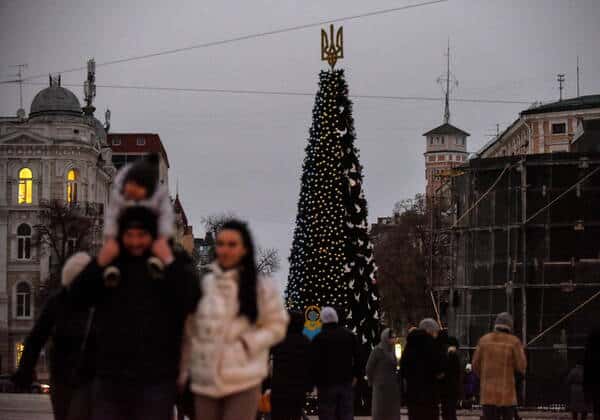 L'albero di Natale nel centro di Kiev