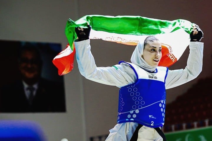 L'atleta iraniana di taekwondo Nahid Kiani (Instagram)