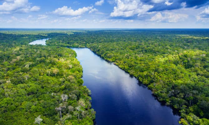 Panoramica del Mato Grosso in Brasile