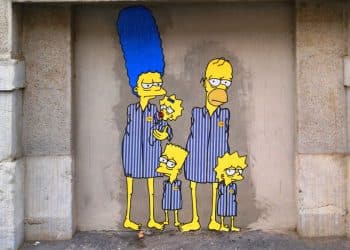 "I Simpson deportati" nei murales di aleXsandro Palombo