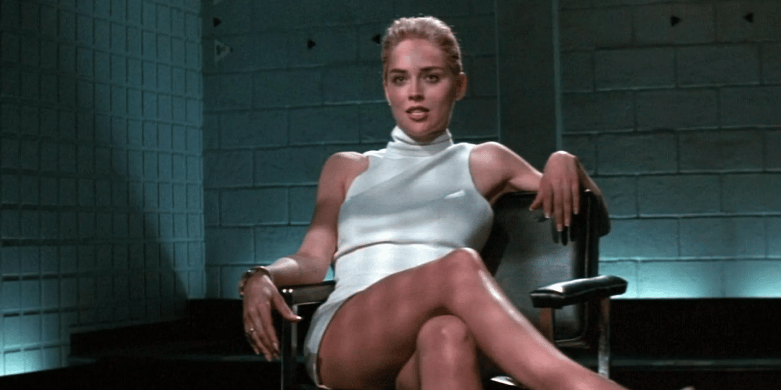 Sharon Stone nell'iconica scena di "Basic Instinct"