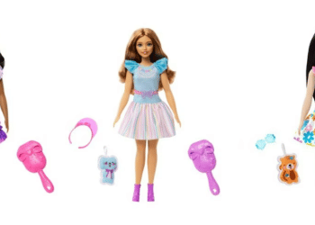 Le bambole My First Barbie: da sinistra, Brooklyn, Teresa e Renee