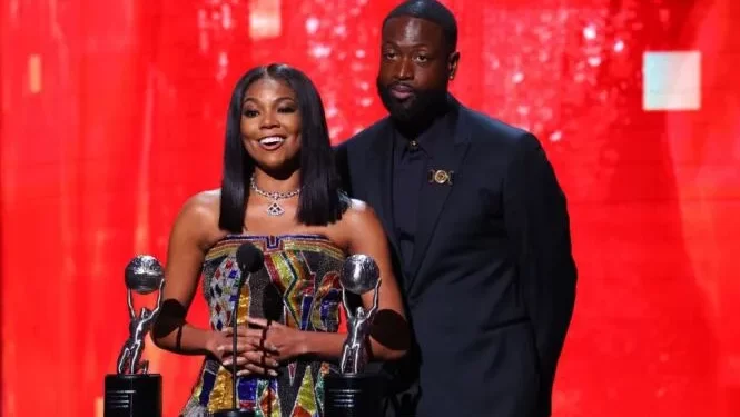 Gabrielle Union e Dwyane Wade ricevono il President's Award ai NAACP Image Awards