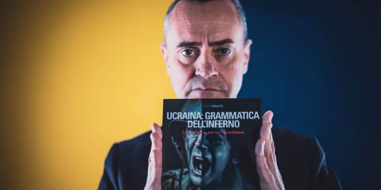 Filippo Poletti con il libro "Ucraina: grammatica dell'inferno"