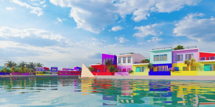 Il progetto "Maldives Floating City" (Fonte: Waterstudio / Dutch Docklands)
