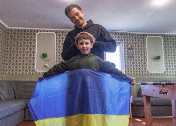 Orlando Bloom in Ucraina per l'Unicef (Instagram)