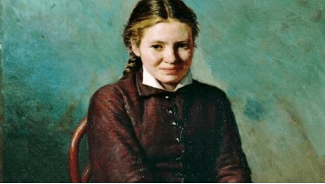 Un ritratto giovanile di Anja, dattilografa di Dostoevskij divenuta sua seconda moglie fino alla fine
