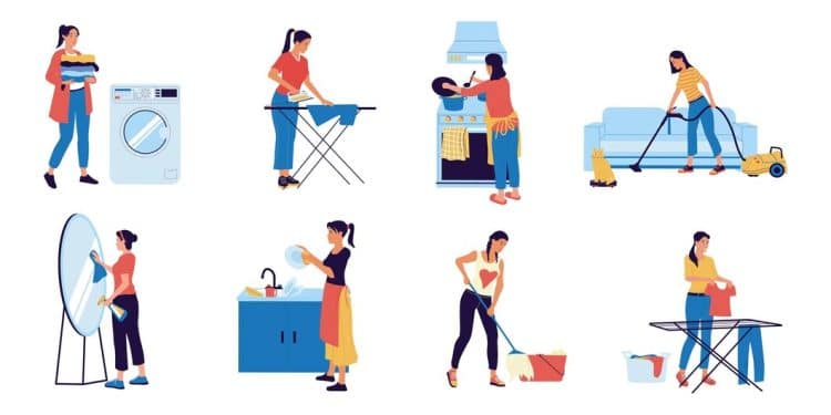 I lavori domestici sono ancora una prerogativa delle donne