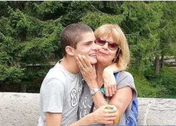 Tommaso Pimpinelli con la mamma Cecilia Bonaccorsi