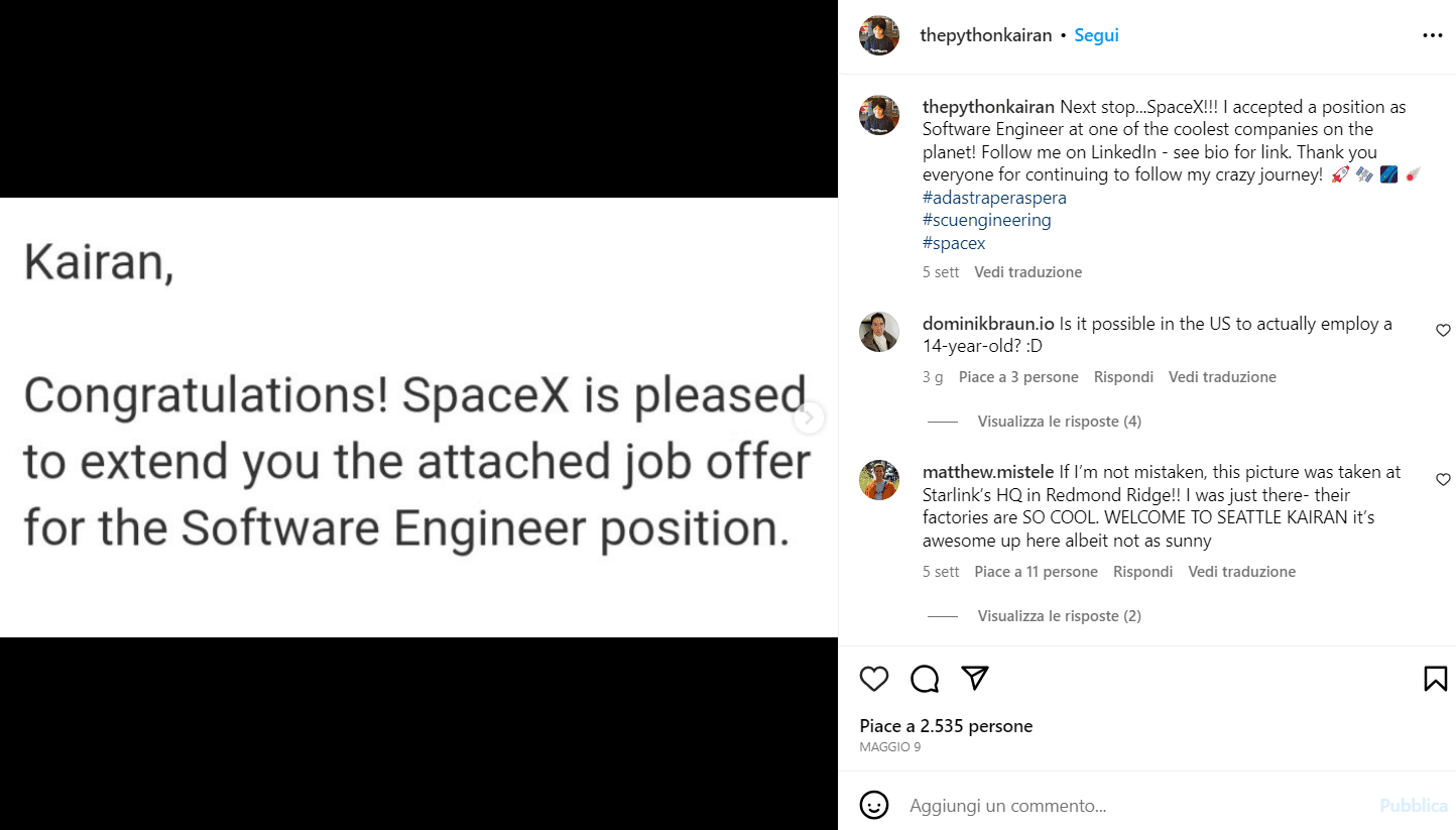 laureato-14-anni-spacex